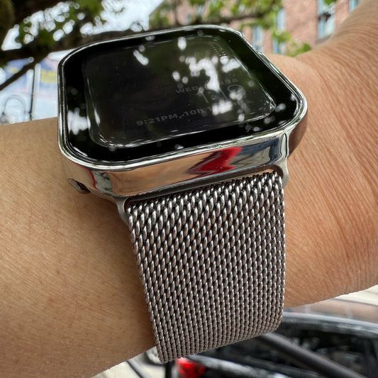 Milanese Mesh Loop for Apple Watch Bands 49mm 46mm 45mm 44mm 42mm for Men Women, Stainless Steel Mesh Loop with Parachute-style Buckle for iWatch Ultra 2 Series 10 9 8 7 6 SE 5 4 3