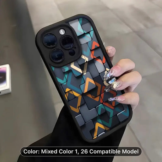 Abstract Creative Geometric Pattern Mobile Phone Case for iPhone